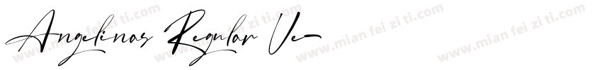 Angelinas Regular Ve字体转换